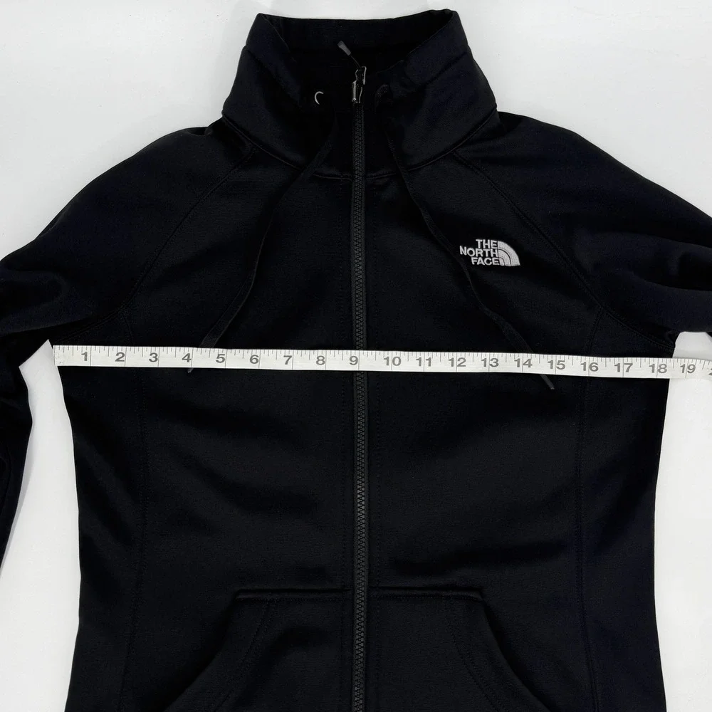 The North Face Women's Black Full Zip Jacket Pockets Sz S‎